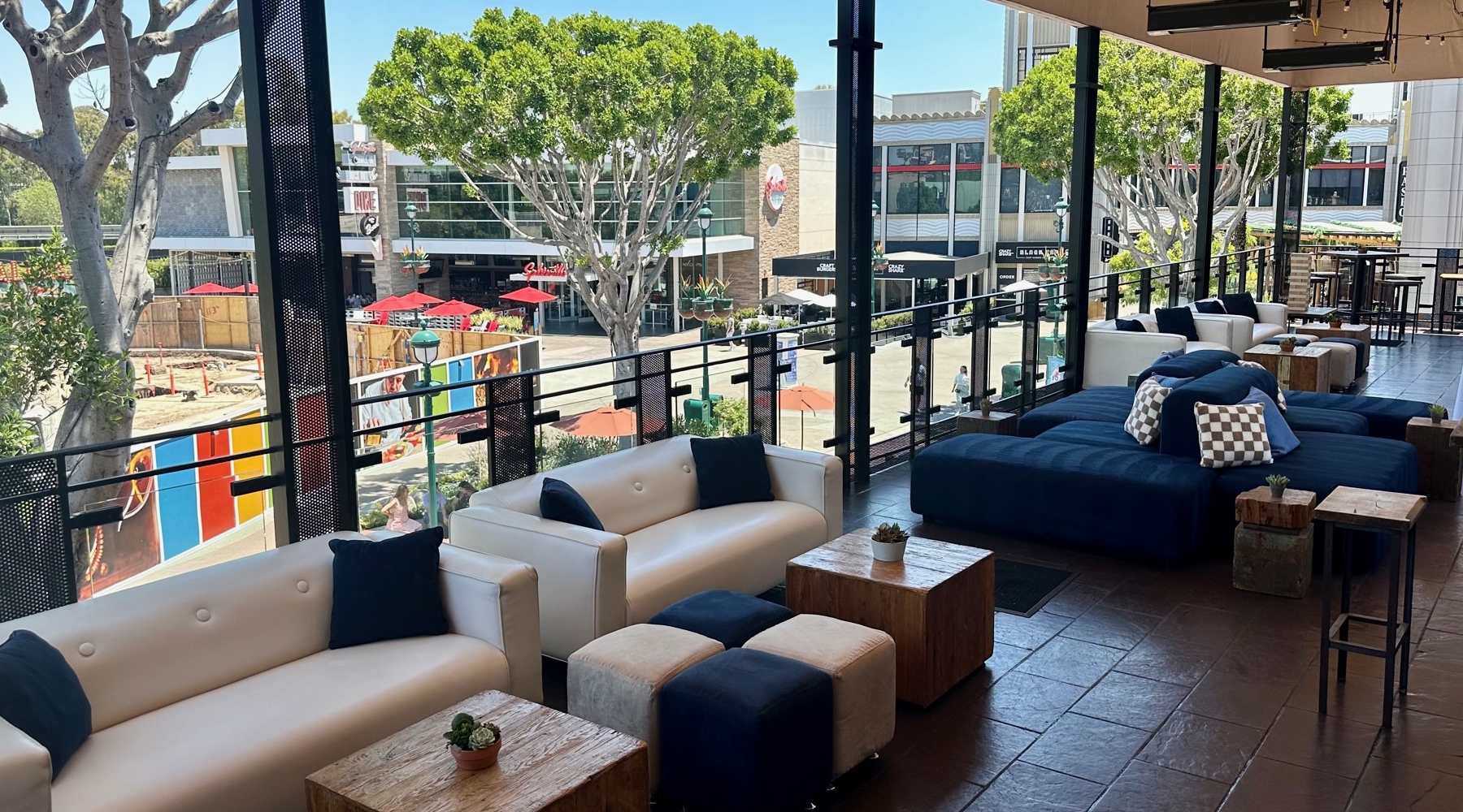 Seating on balcony