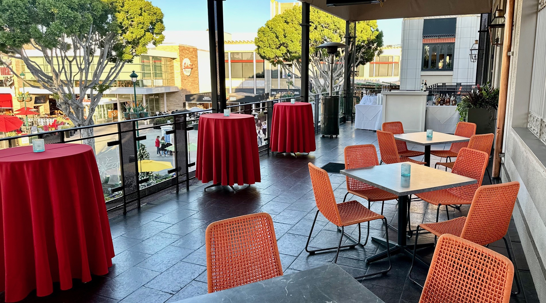 Seating view on balcony