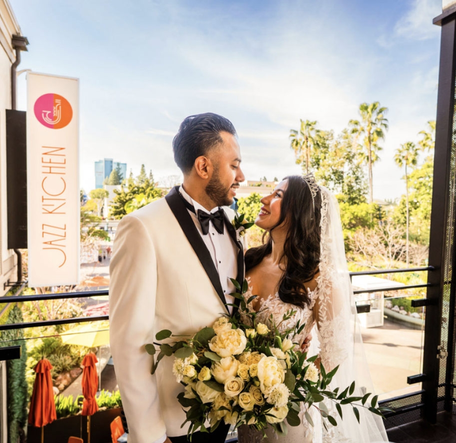 Wedding on balcony