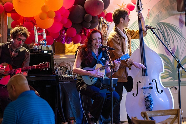 Musician on stage