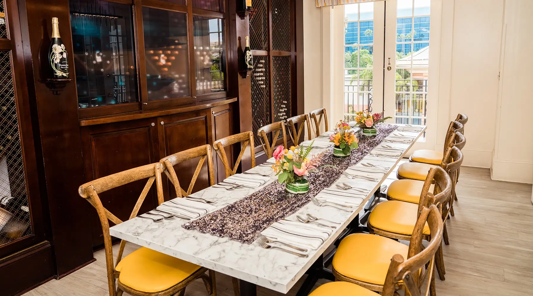 Wine Room with table and chairs