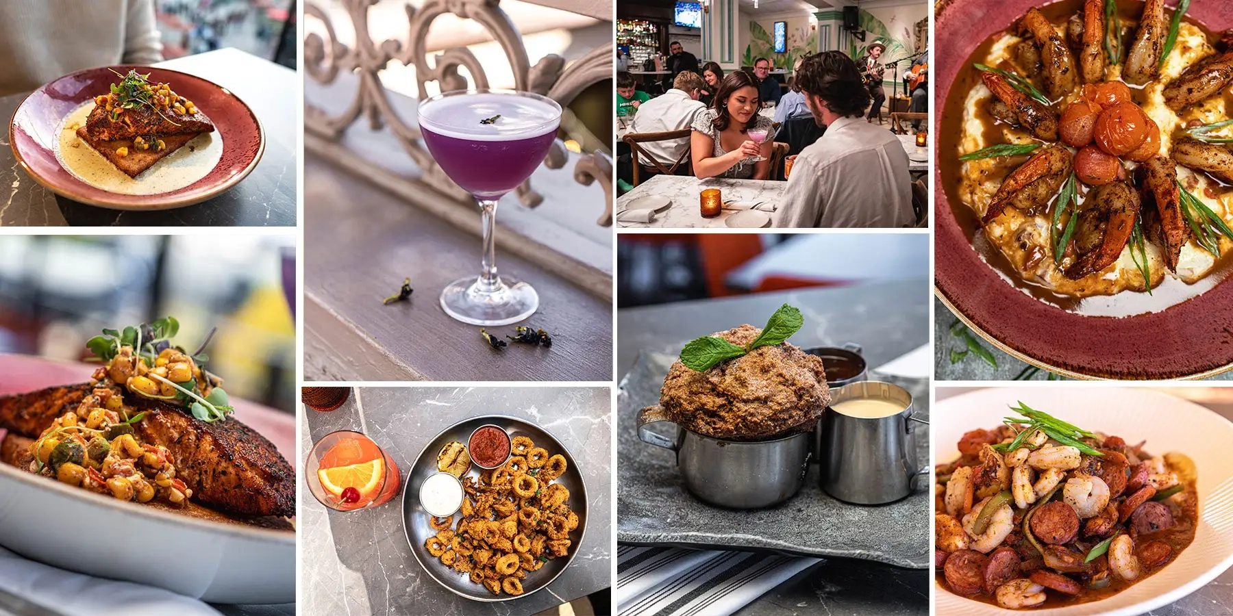 Menu item collage