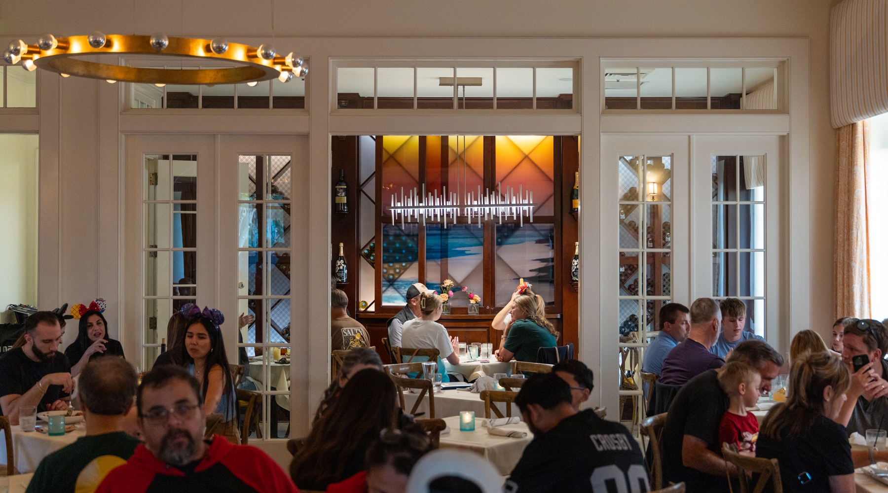 People seating at restaurant